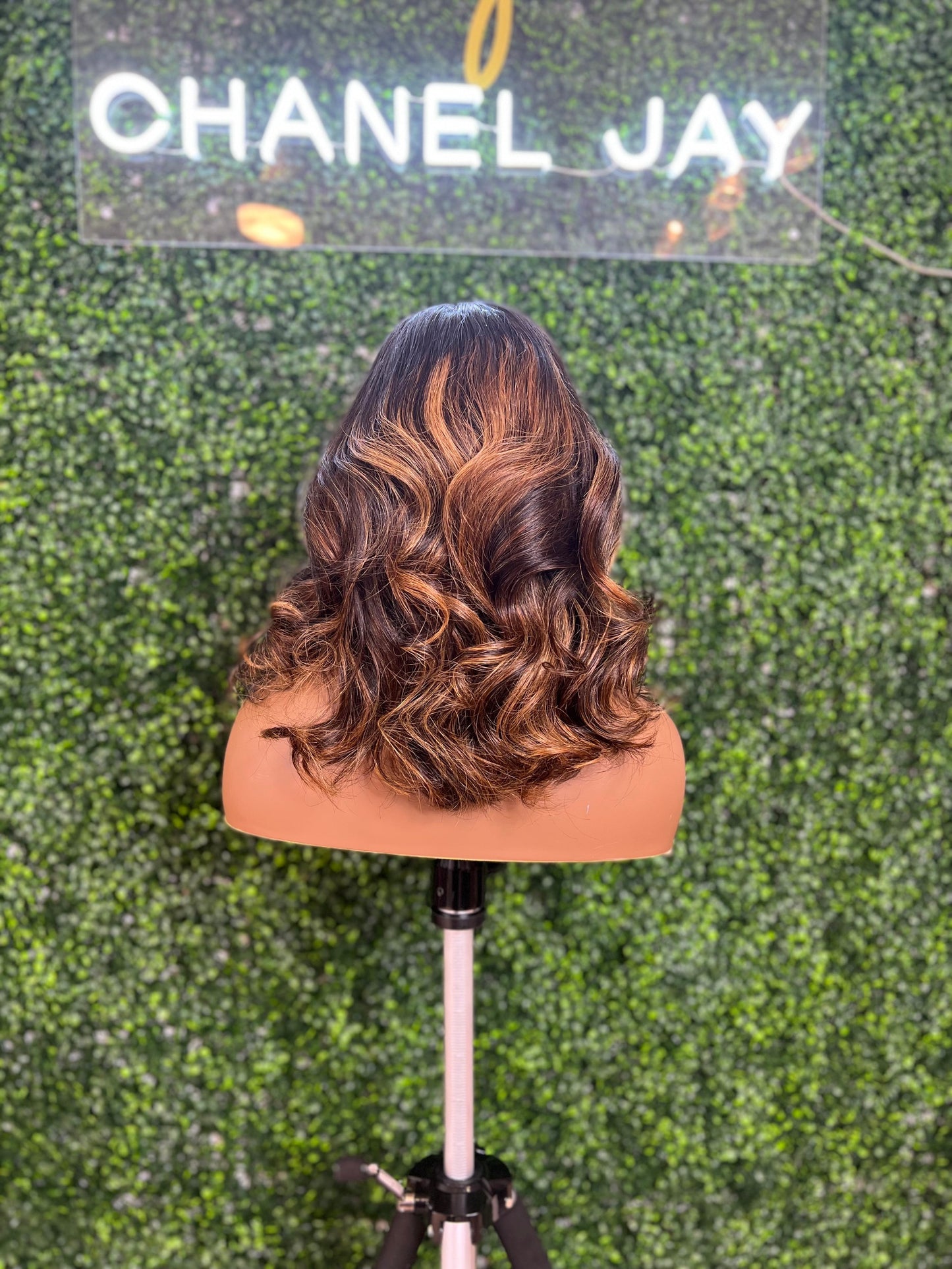 Raw Vietnamese Body Wave Long Bob 5x5 HD Lace Closure Unit w/ highlights