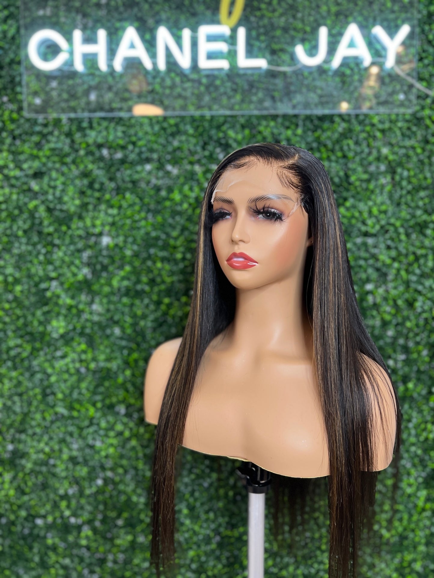 Raw Vietnamese Straight 5x5 HD Lace Closure Unit w/ Highlights in the top