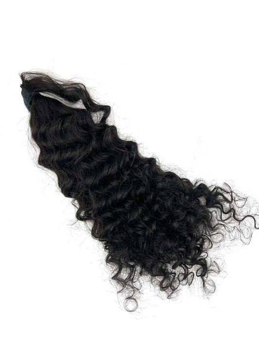 Virgin Deep Wave Ponytail