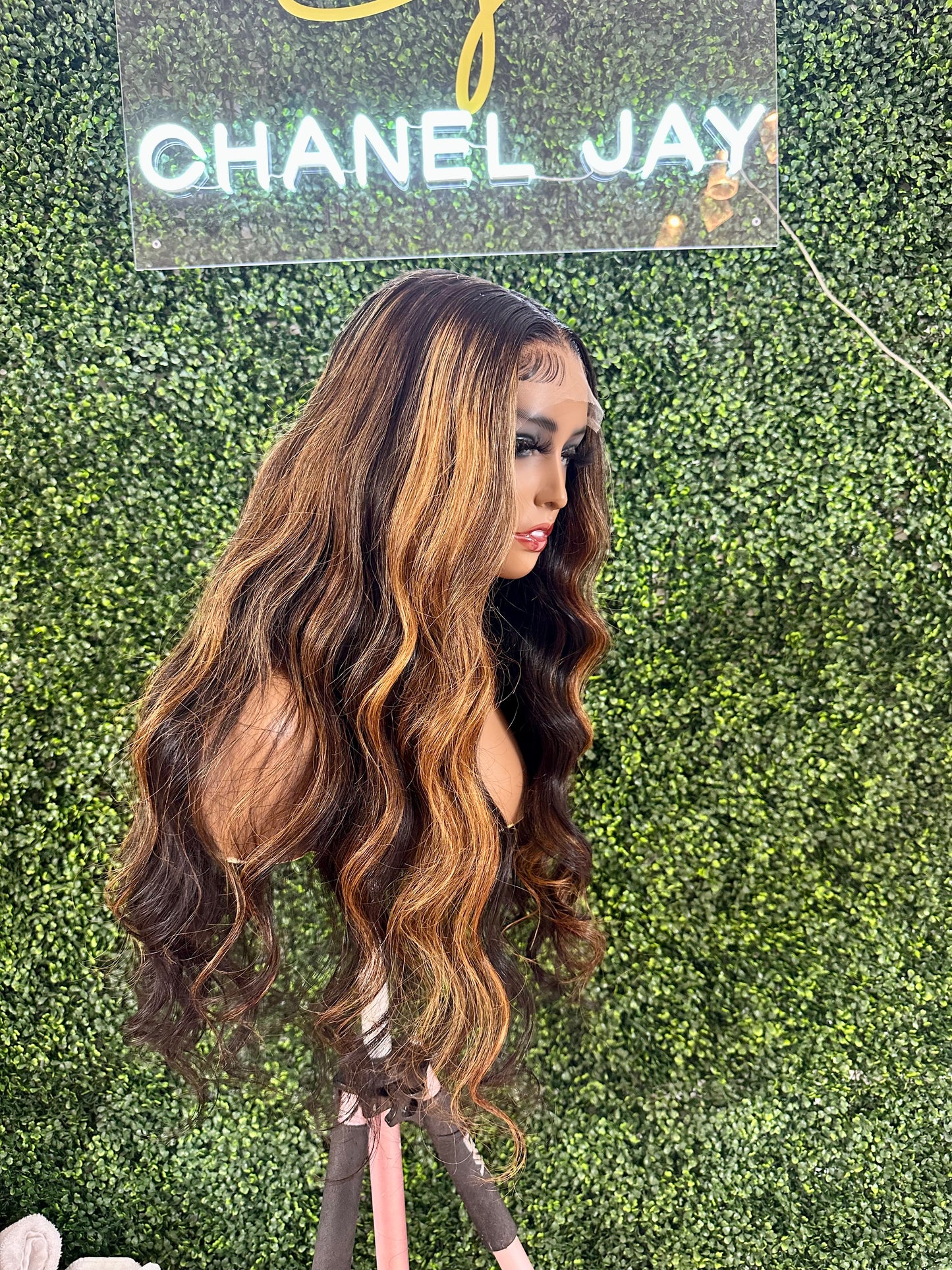 5x5 Body wave w/Highlights HD Lace Closure Unit