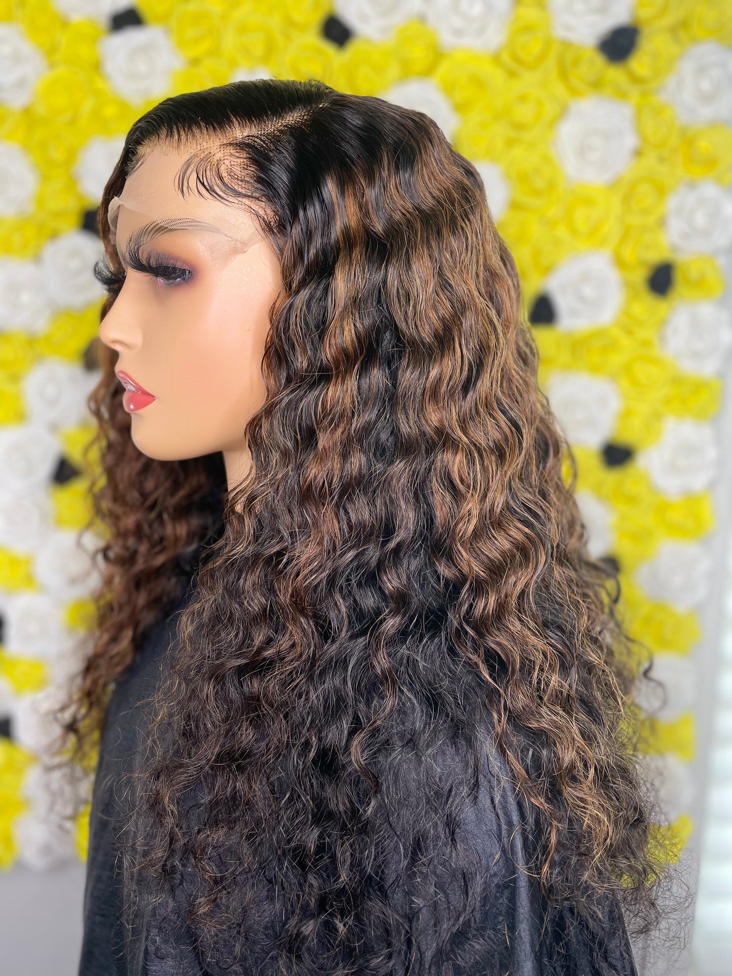 5x5 Deep Wave w/ Highlights HD Lace Closure Unit